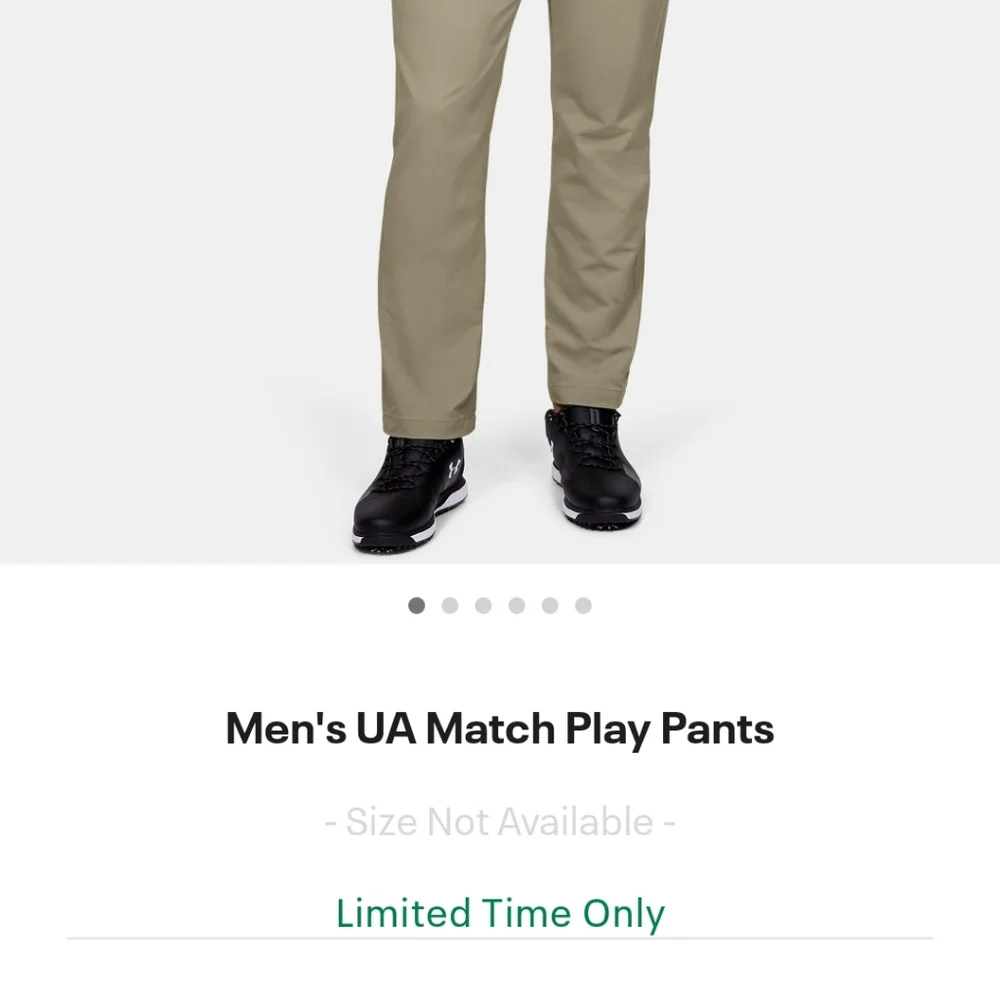 Under Armour Match Play pants 34x30 - Picture 3 of 4